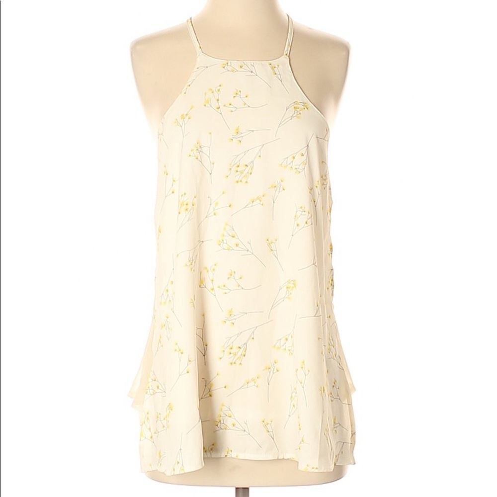 NWT bishop + young thea strappy tank top floral